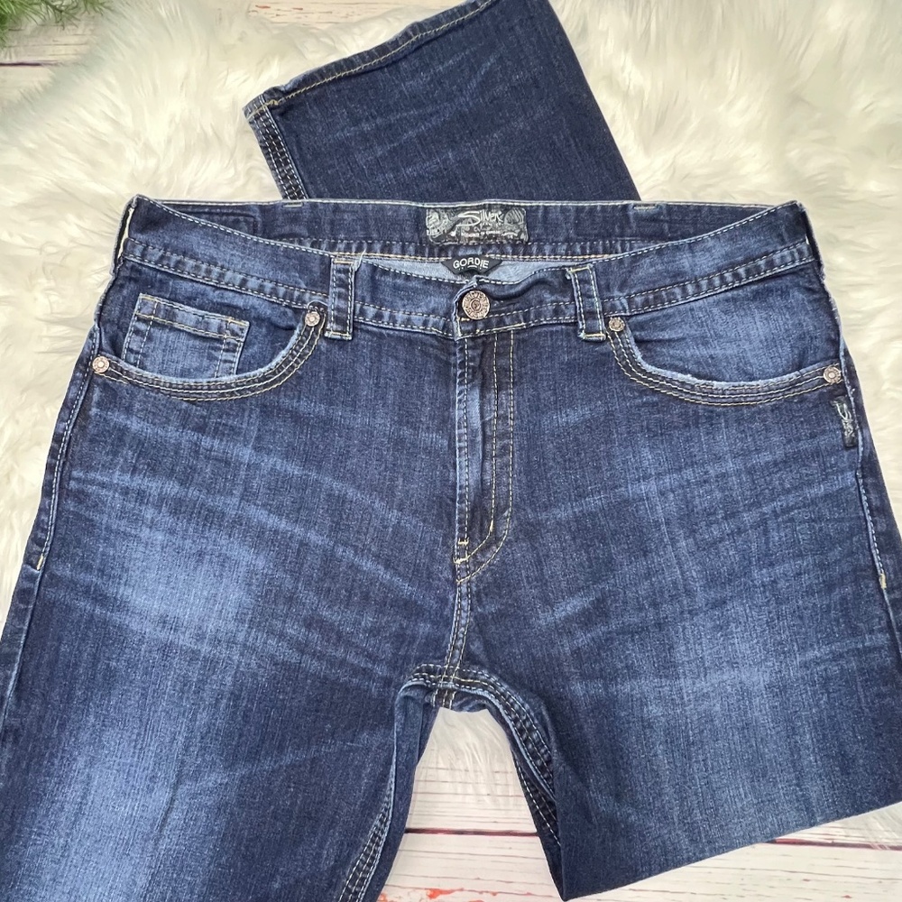 👖Like New |•SILVER JEANS•| Gordie Loose Fit Straight Leg 40x34👖 - Picture 3 of 12